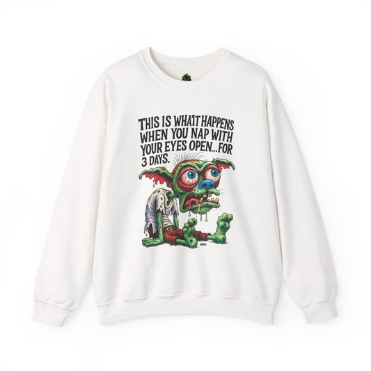 Open Nap Zombie Creature Crewneck