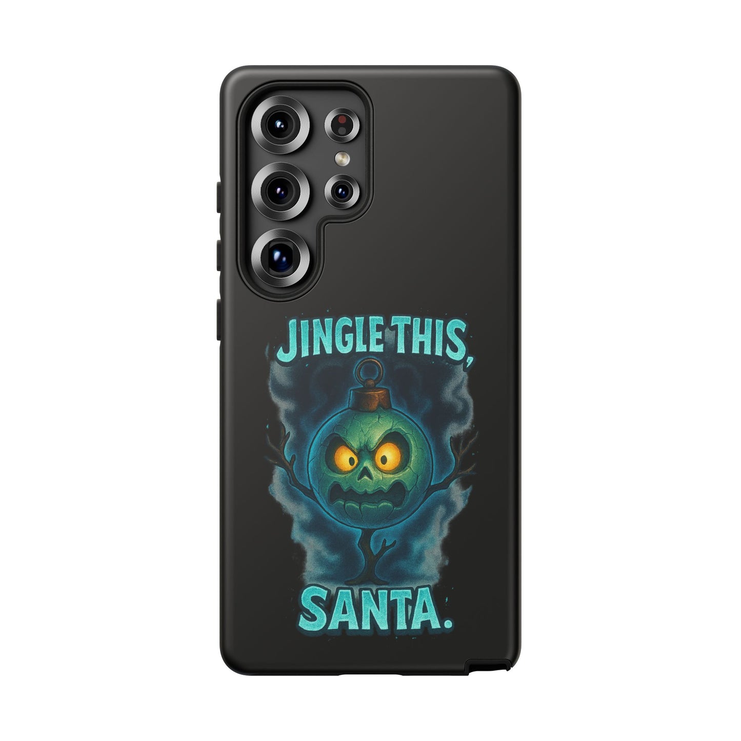 Phone Case - 'Jingle This, Santa' Spooky Holiday Protective Case