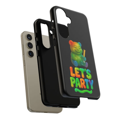 Let's Party Rainbow Bear Phone Case