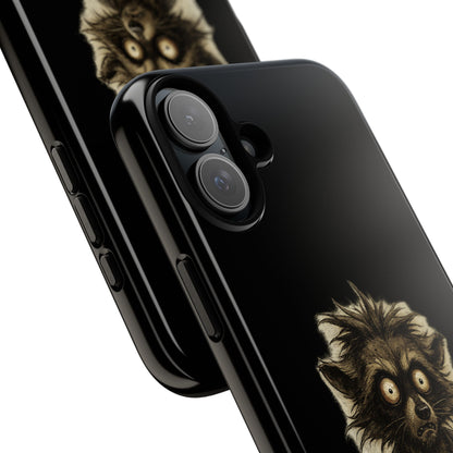 Phone Case — "Chosen by Darkness (Or Maybe Just Rabies)" Cute Creepy Lemur Design