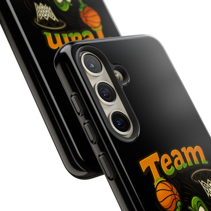 Team Player Basketball Phone Case — Cute Cartoon Pickle Dunk Phone Cover