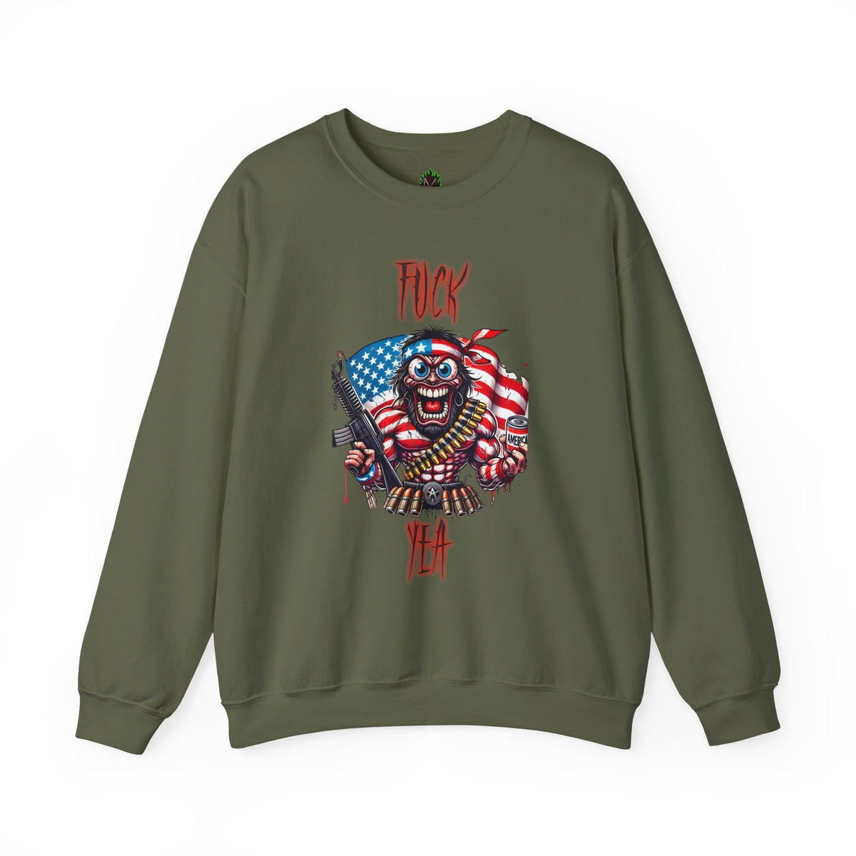 Patriotic Savage "F*** Yea" Crewneck