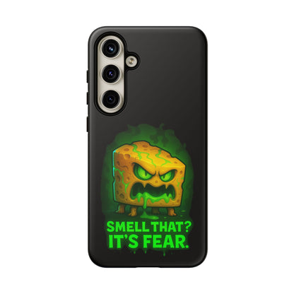 Phone Case — 'Smell That? It's Fear.' Spooky Cheese Monster Protective Case