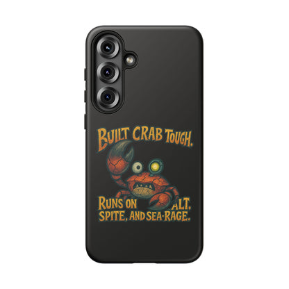 Phone Case - "Built Crab Tough" Funny Crab Graphic Protective Case