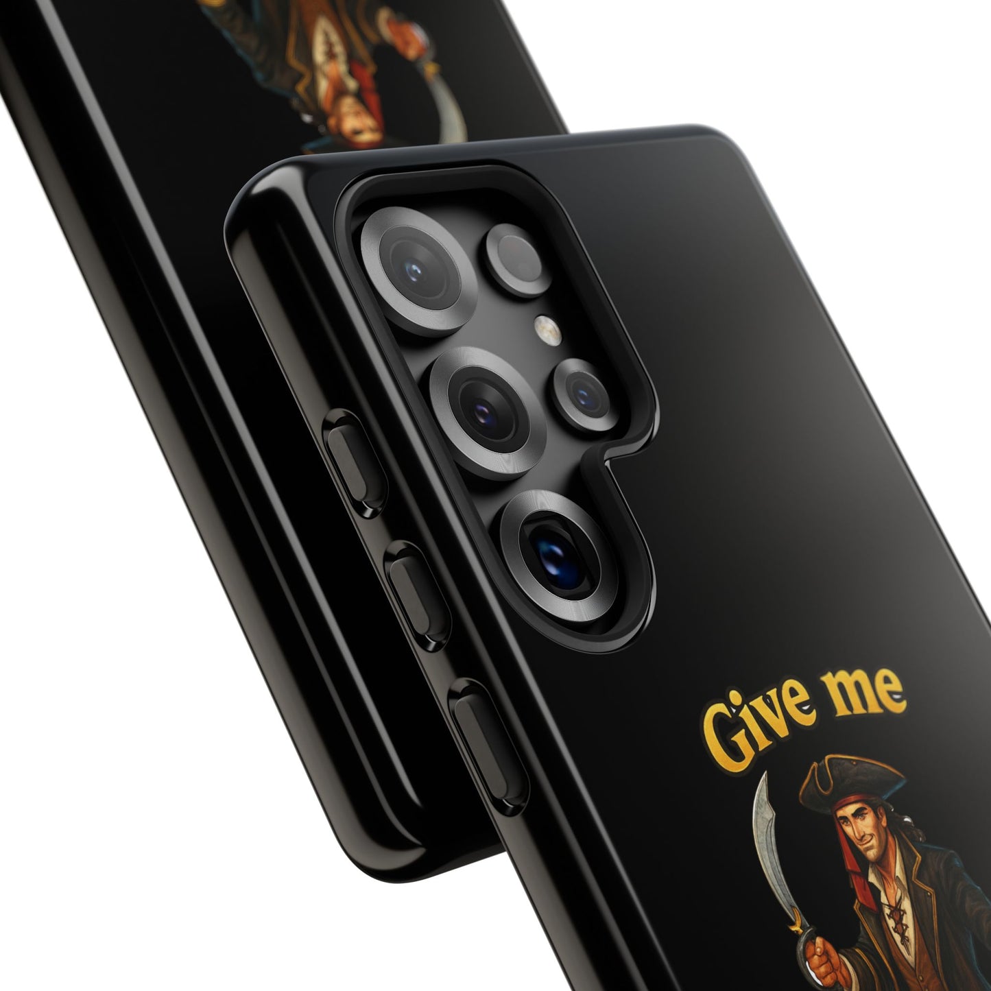 Phone Case — 'Give Me Booty' Pirate Graphic Protective Case