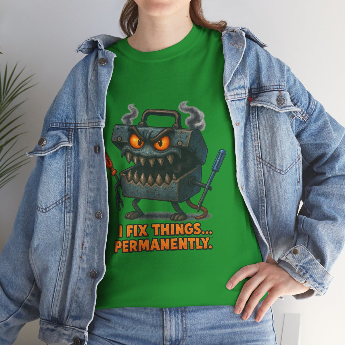 I Fix Things... Permanently tool box T-shirt | mechanic repair humor tee