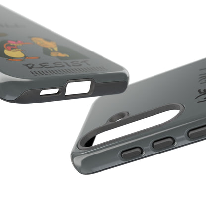 Phone Case - "We Will Resist" Cartoon Protest Design