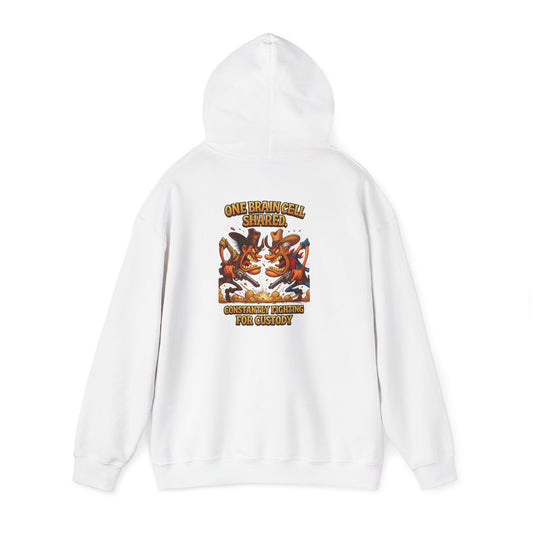 Graphic Hoodie – "One Shared Brain Cell" Streetwear Pullover
