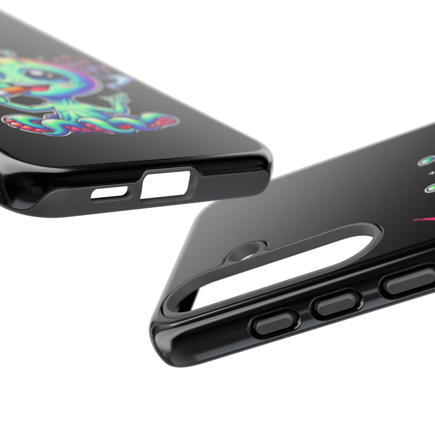Alien Smoking Rainbow Joint Phone Case — Cute Psychedelic Cannabis iPhone Cover