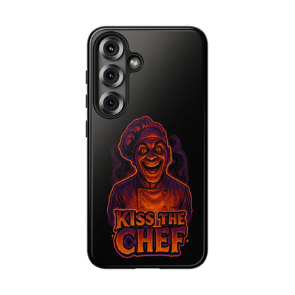 Phone Case — "Kiss the Chef" Neon Horror Chef Design