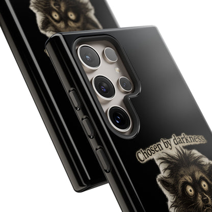 Phone Case - "Chosen by Darkness (Or Maybe Just Rabies)" Cute Creepy Retro Creature Protective Case