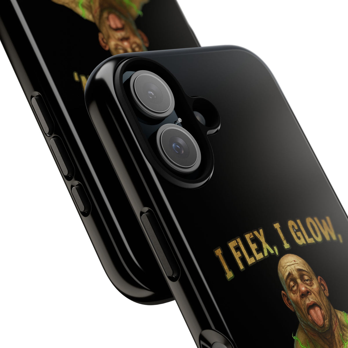 Phone Case — I Flex, I Glow Funny Muscular Guy Phone Cover