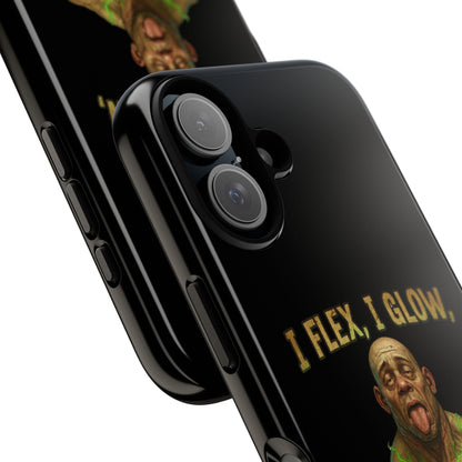 Phone Case — I Flex, I Glow Funny Muscular Guy Phone Cover
