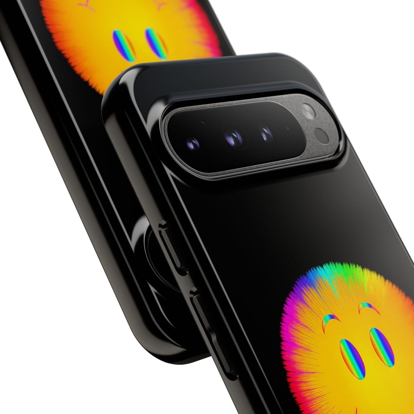 Phone Case — 'Dead Inside, But the Visuals Are Amazing' Rainbow Smiley