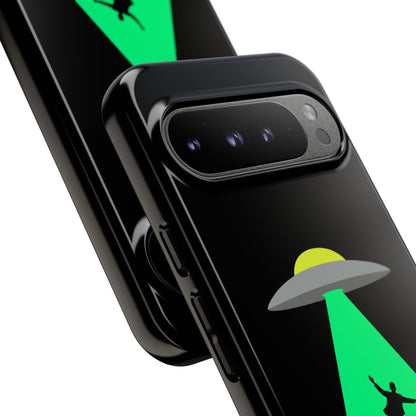Phone Case — 'Beamed Up Before Rent Was Due' Alien Abduction Design
