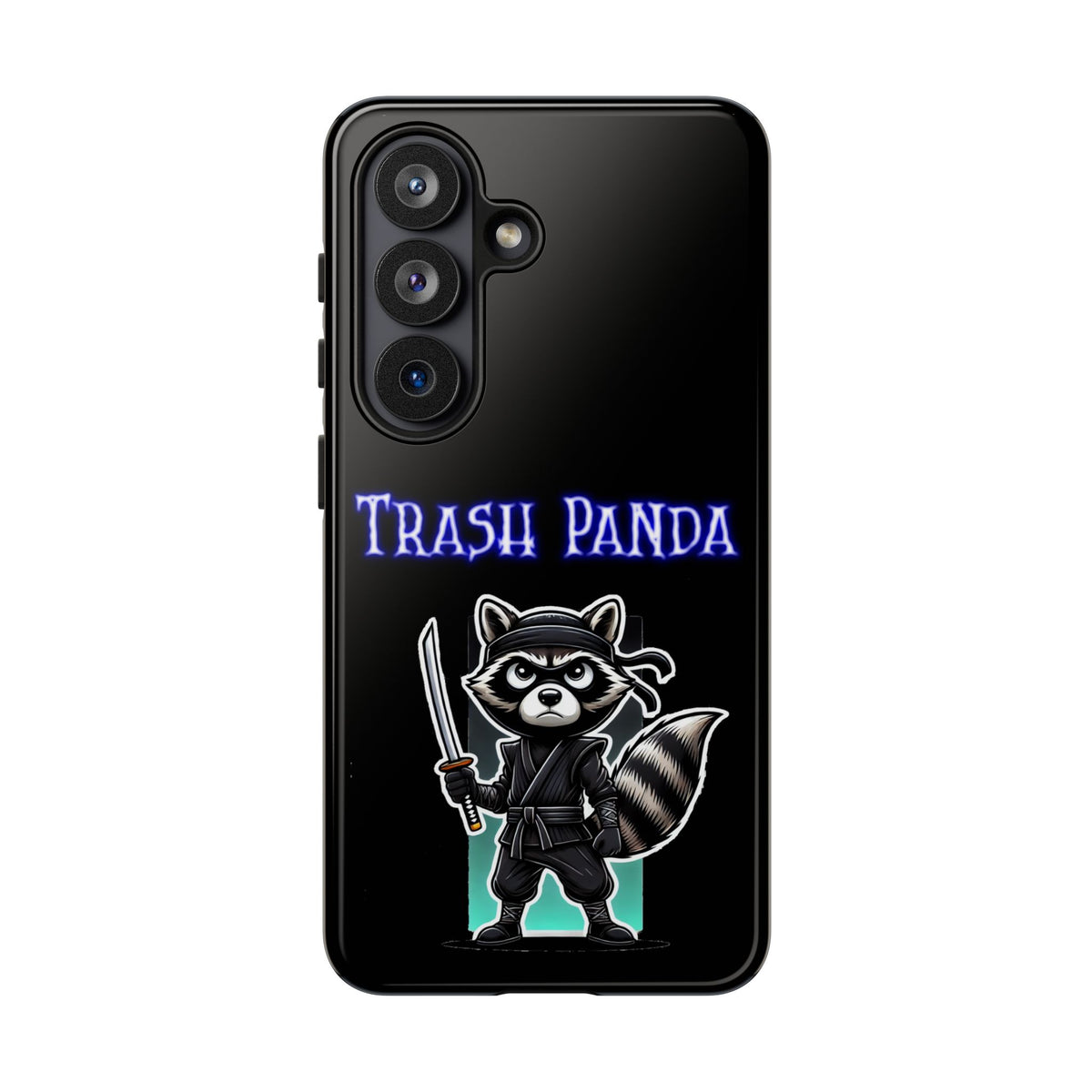 Trash Panda Ninja Phone Case — Cute Raccoon Warrior Protective Case