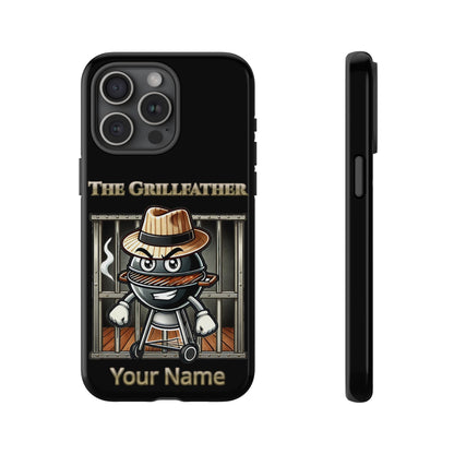 Grillfather Personalized Phone Case — Funny BBQ Smoker Design