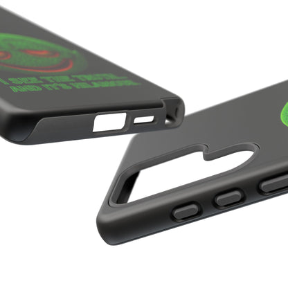 Phone Case — Green Smiley 'I See The Truth... And It's Hilarious' Protective Cover