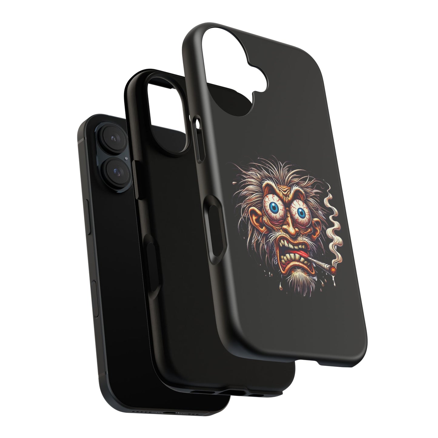 Phone Case — Wild Cartoon Monster Smoking Design