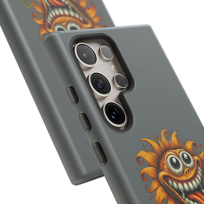 Funny Monster Sunflower Phone Case — "Photosynthesizing the Universe One Breakdown at a Time"