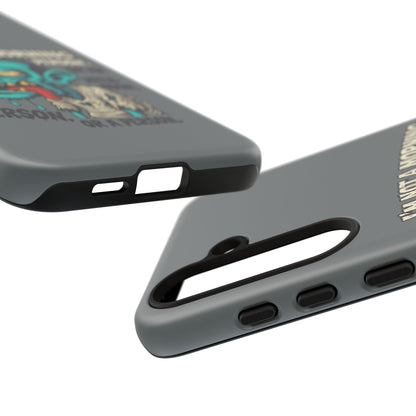 Funny Zombie Phone Case — "I'm Not a Morning Person" Graphic Tough Case