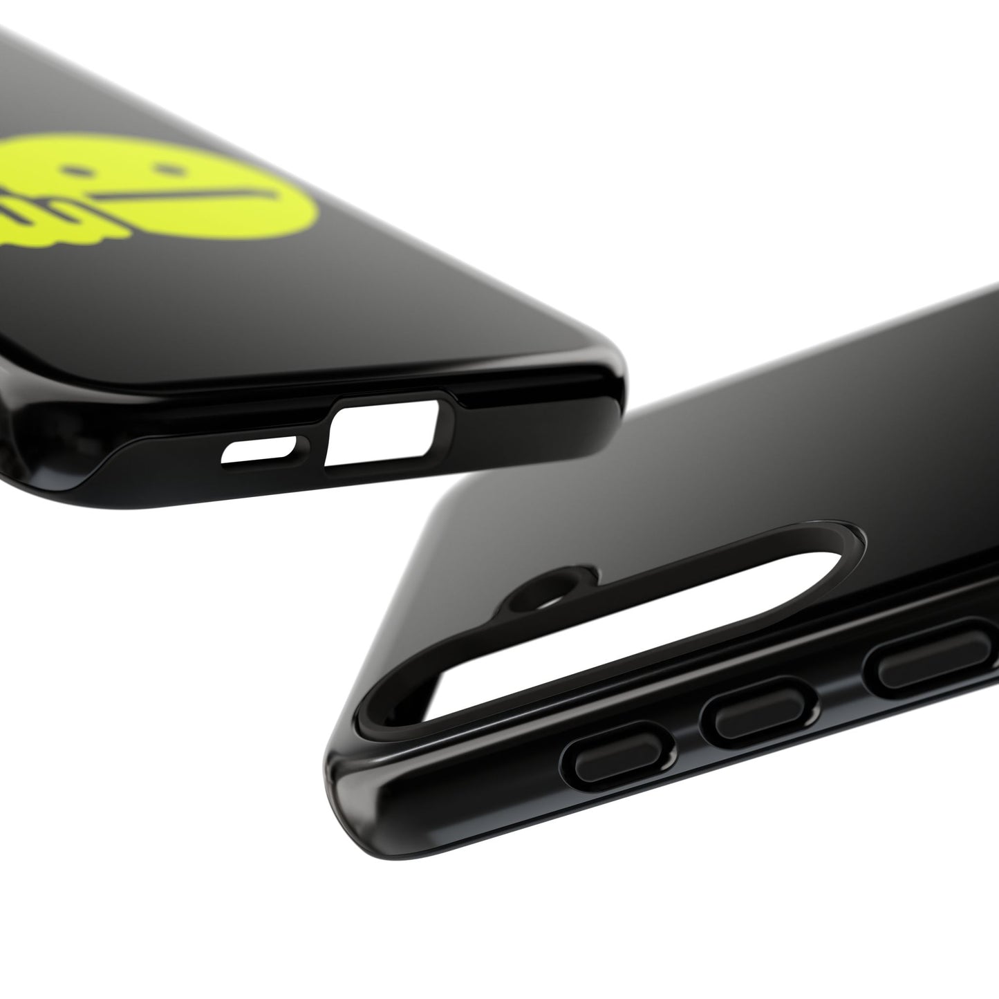 Phone Case — Neon Middle Finger Emoji Graphic