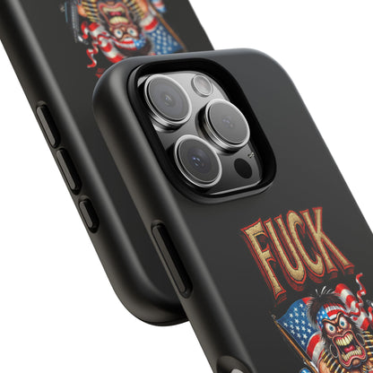 Phone Case — "FUCK YEA" Patriotic Skeleton Soldier Graphic