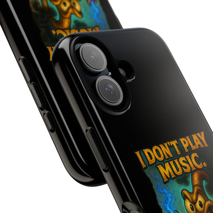 Phone Case — "I Don't Play Music. I Detonate It." Cartoon Bomb Graphic