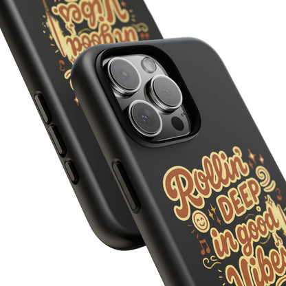 Phone Case — "Rollin' Deep in Good Vibes" Cartoon Retro Design