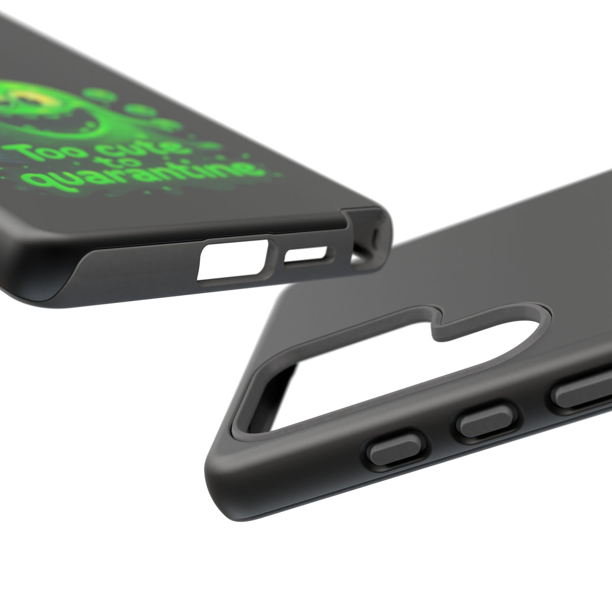 Phone Case — 'Too Cute to Quarantine' Green Monster Protective Cover