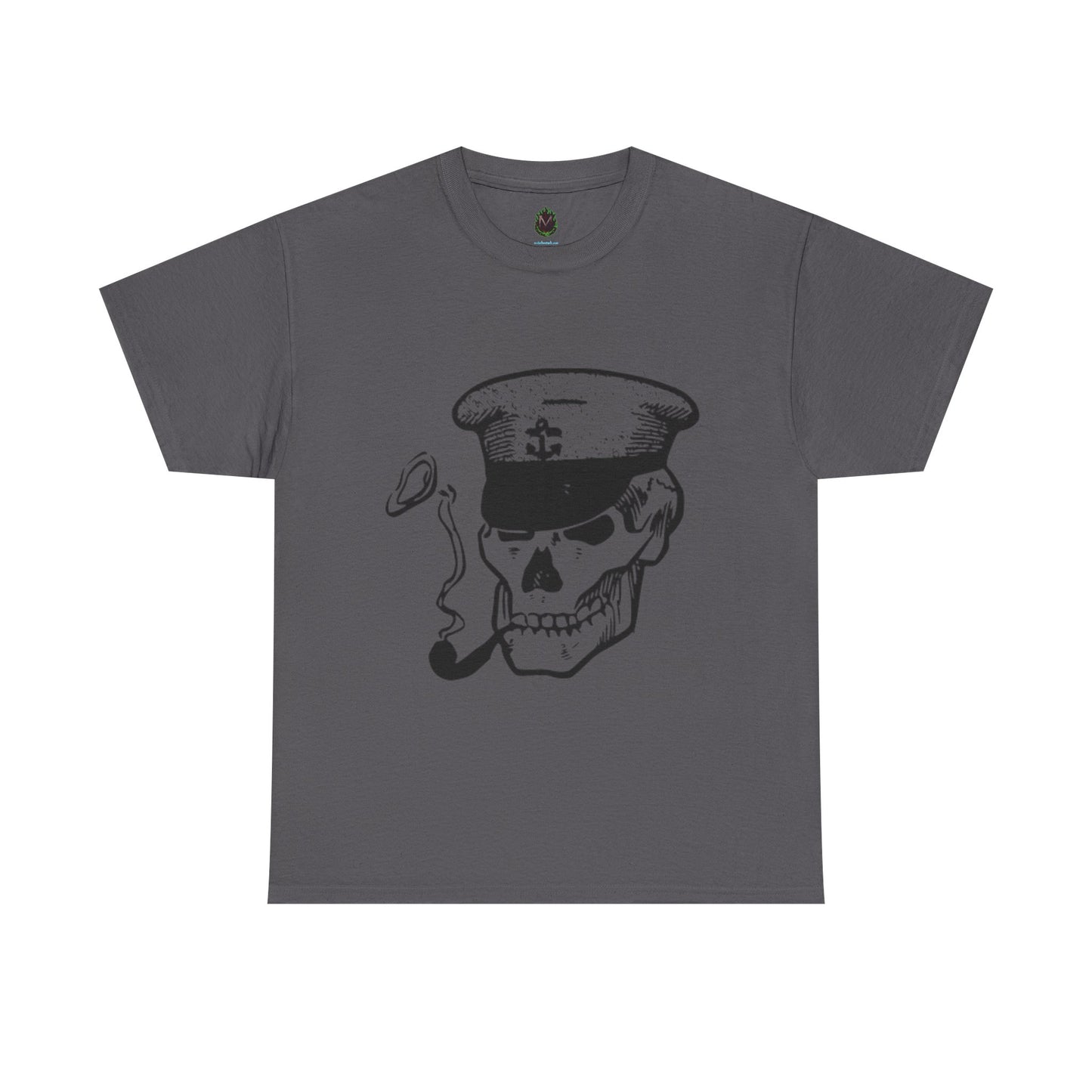 Dead Admiral Skull – Smoking Sailor Skeleton Tee