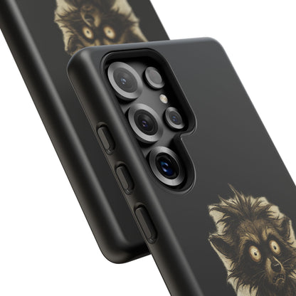 Phone Case — "Chosen by Darkness (Or Maybe Just Rabies)" Cute Creepy Lemur Design