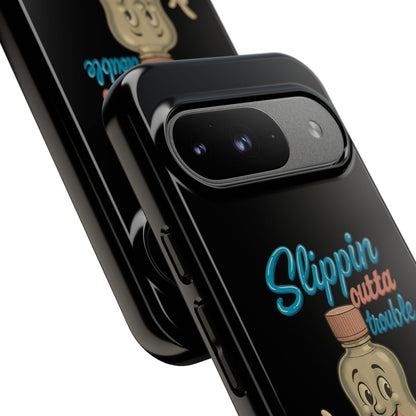 Phone Case — Retro 'Slippin Outta Trouble' Baby Bottle Design