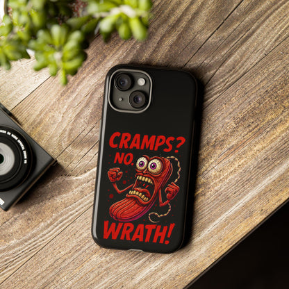 Phone Case — "Cramps? No, Wrath!" Retro Hot-Pepper Graphic