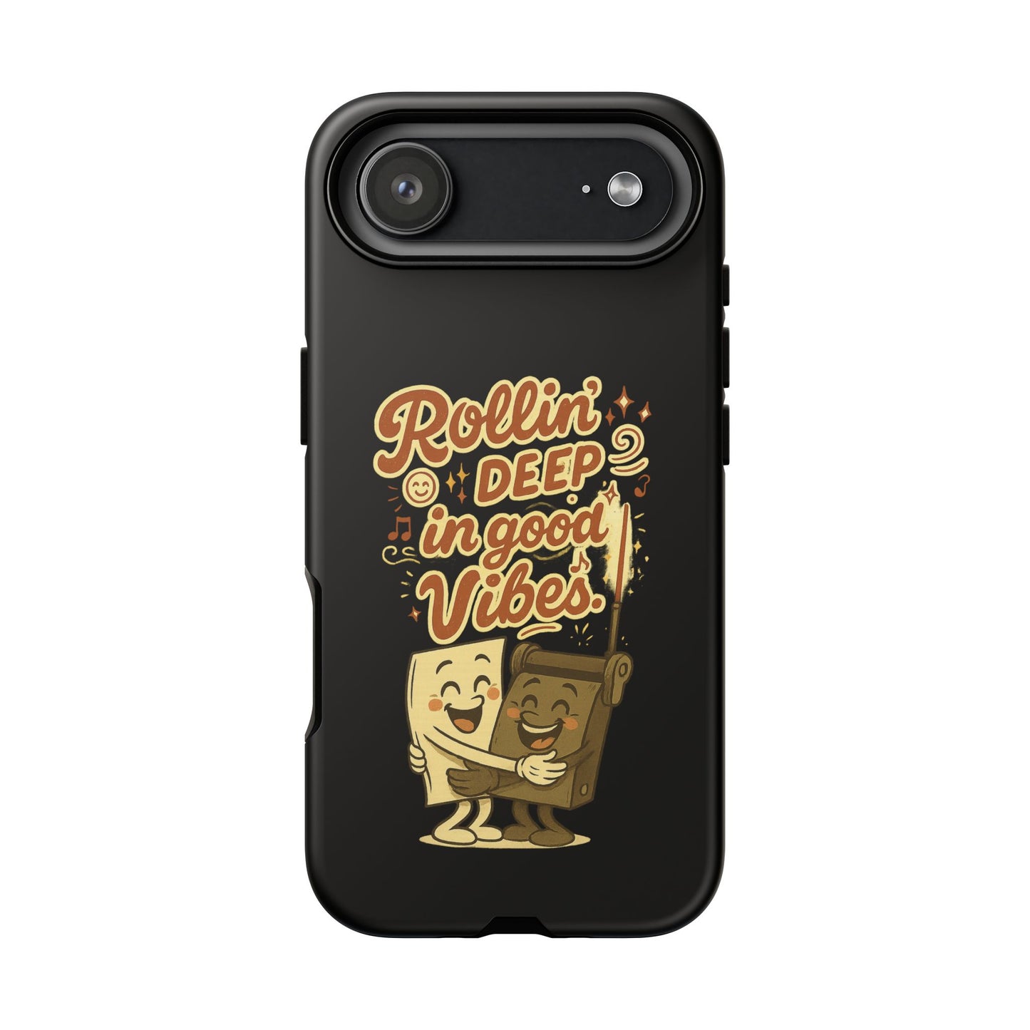 Phone Case — "Rollin' Deep in Good Vibes" Cartoon Retro Design
