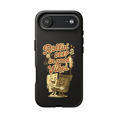Phone Case — "Rollin' Deep in Good Vibes" Cartoon Retro Design