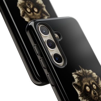 Phone Case — "Chosen by Darkness (Or Maybe Just Rabies)" Cute Creepy Lemur Design