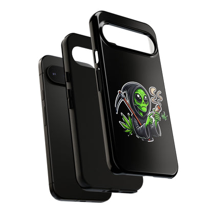 Reaper Alien Phone Case – Cute Grim Reaper Smoking Weed iPhone Case