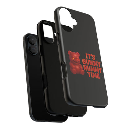 Phone Case — "It's Gummy Nummy Time" Red Gummy Bear Protective Case
