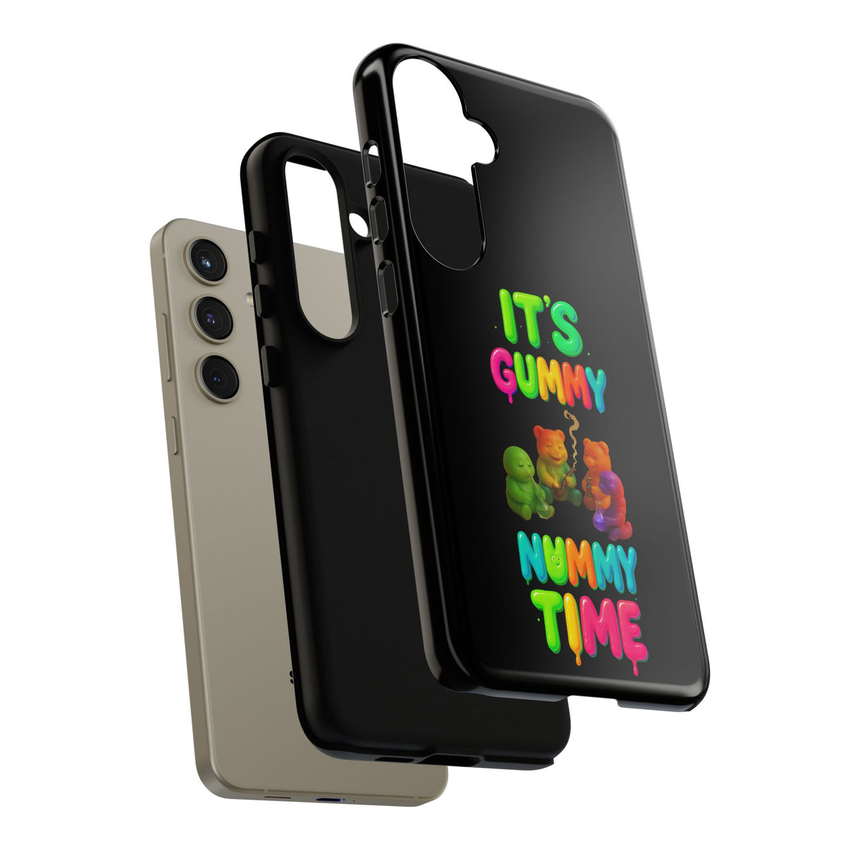 It's Gummy Nummy Time Phone Case — Colorful Gummy Bears Protective Case