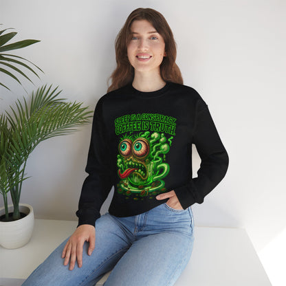 Sleep Is a Conspiracy Coffee Creature Crewneck