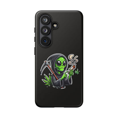 Reaper Alien Phone Case – Cute Grim Reaper Smoking Weed iPhone Case