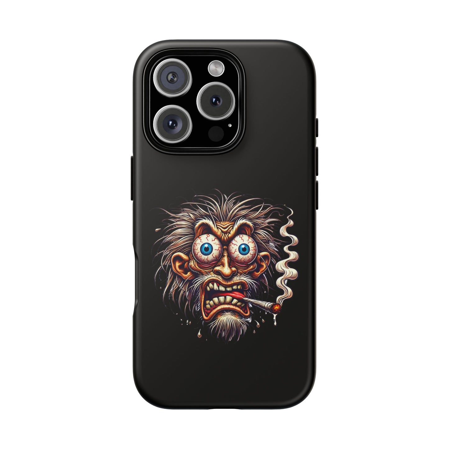Phone Case — Wild Cartoon Monster Smoking Design