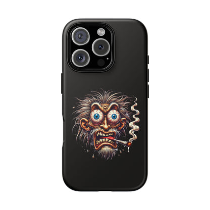 Phone Case — Wild Cartoon Monster Smoking Design