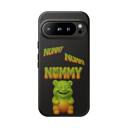 Nummy Gummy Phone Case — Cute Retro Green Gummy Bear Protective Case