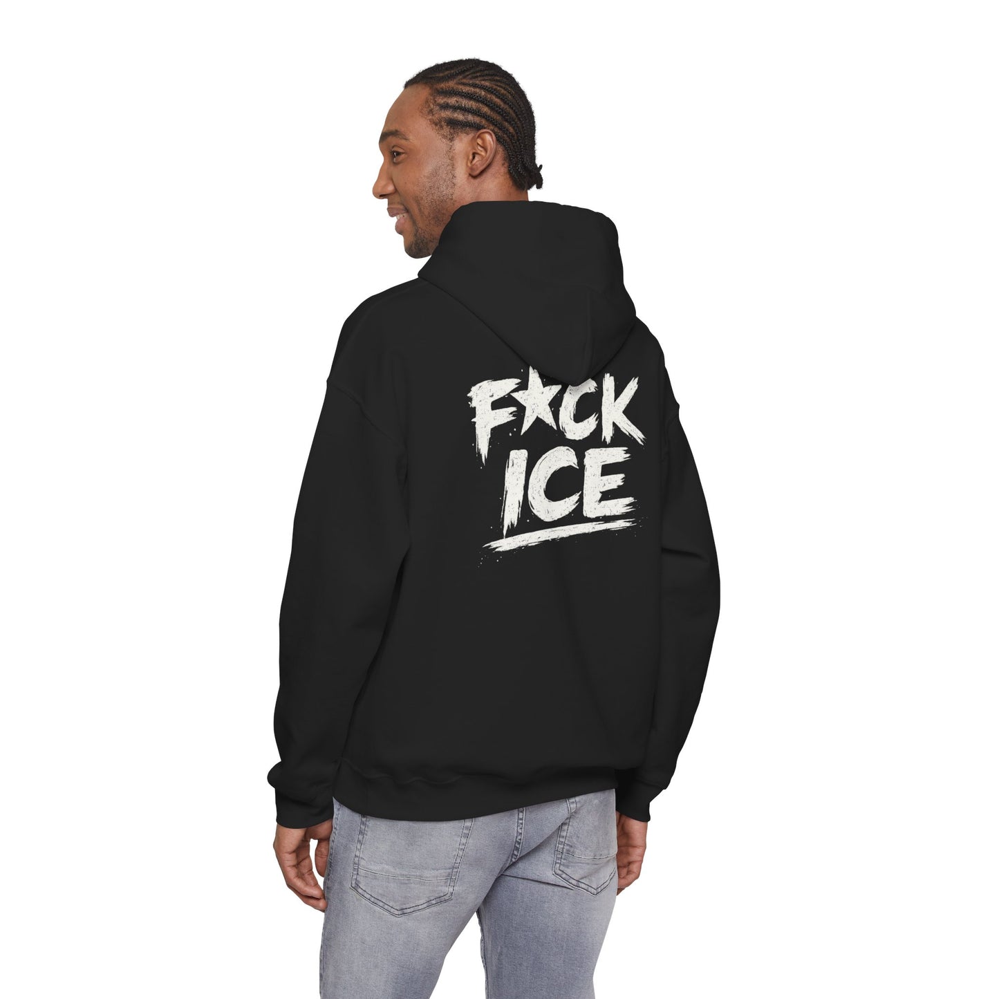 Hoodie — “F*ck Ice” Bold Graphic Back Print Hoodie