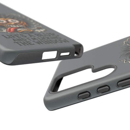 Phone Case — 'Life's a Blur and I'm Licking the Window' Funky Monster Graphic