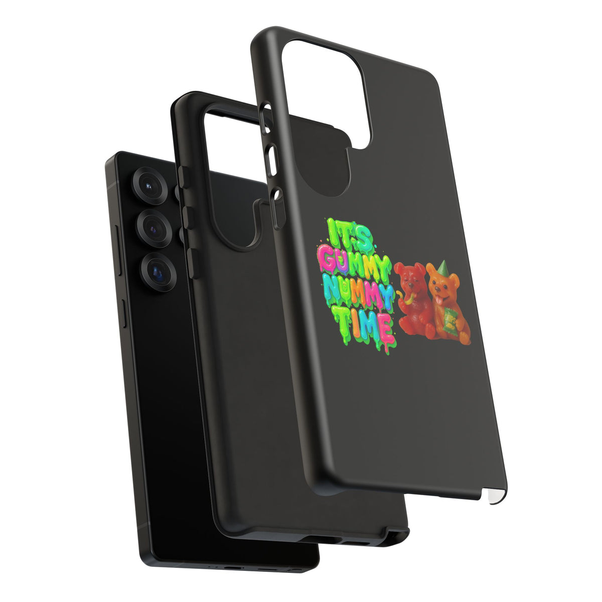Phone Case — "It's Gummy Nummy Time" Colorful Gummy Bear Protective Case