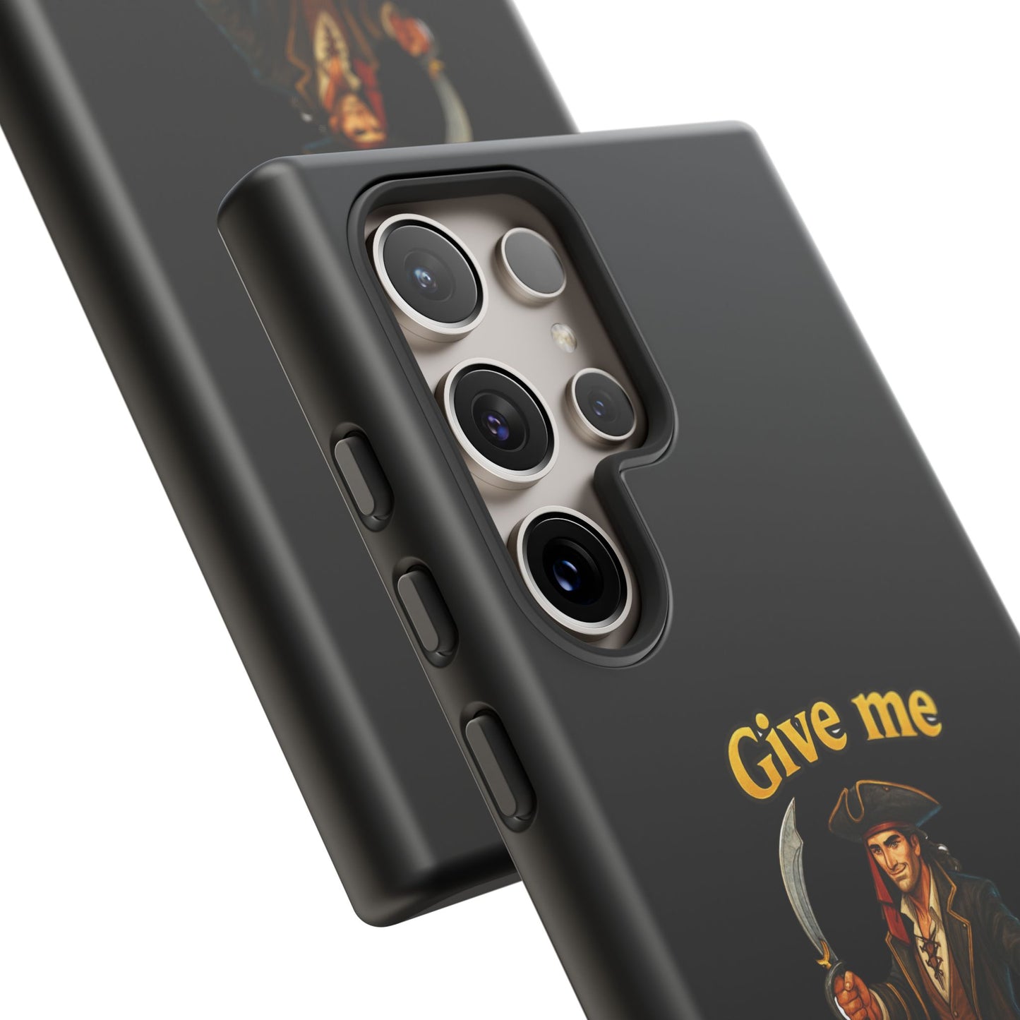 Phone Case — 'Give Me Booty' Pirate Graphic Protective Case