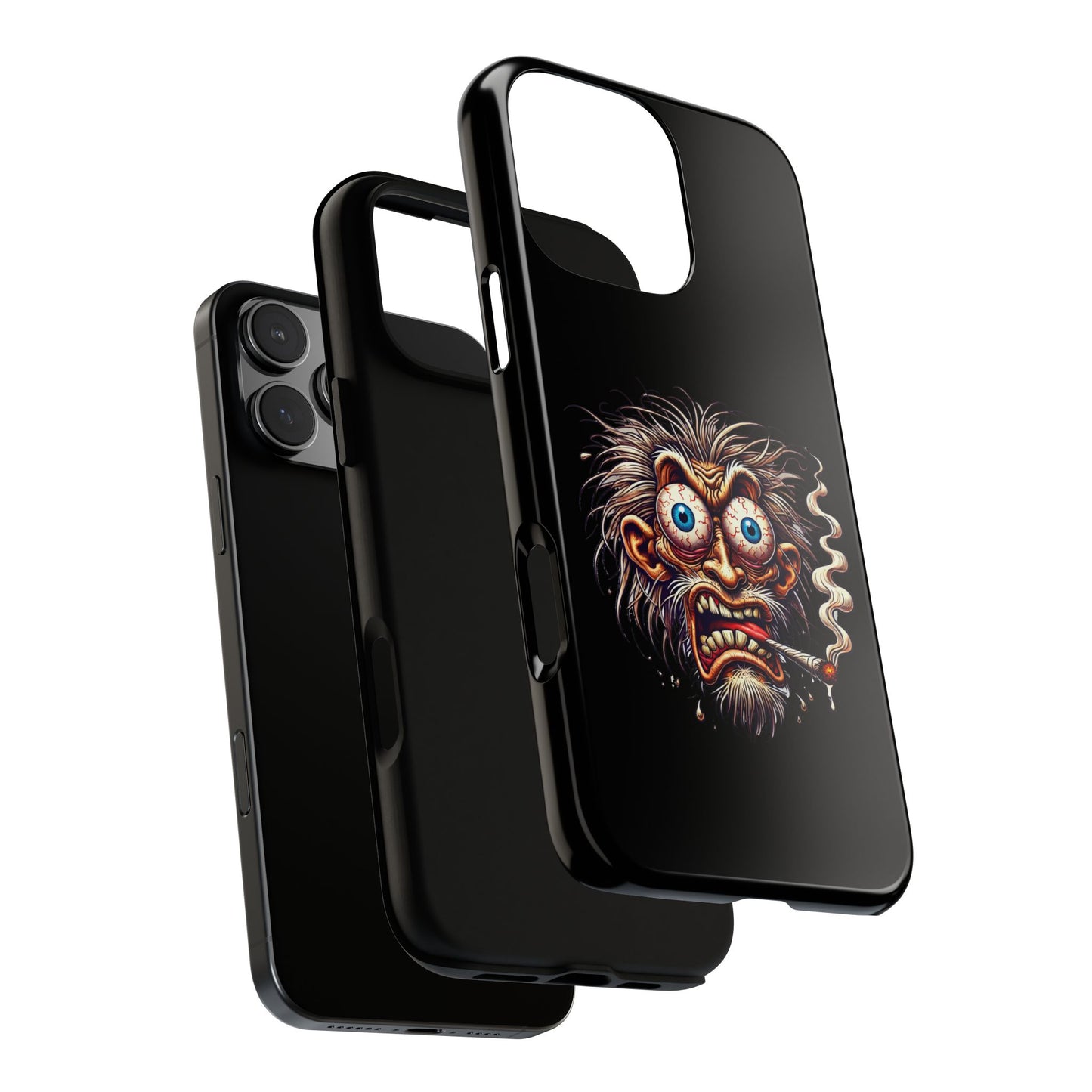 Phone Case — Wild Cartoon Monster Smoking Design